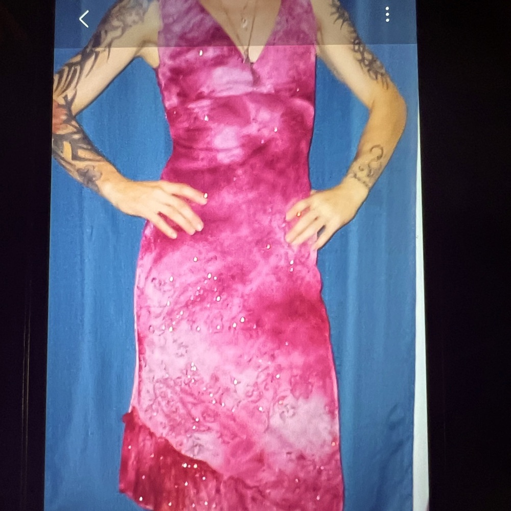 Dress-Rampage Magenta Tye-Dye Size MD